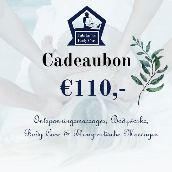 Cadeaubon Jubitana's Body Care Nieuwe 110 Euro